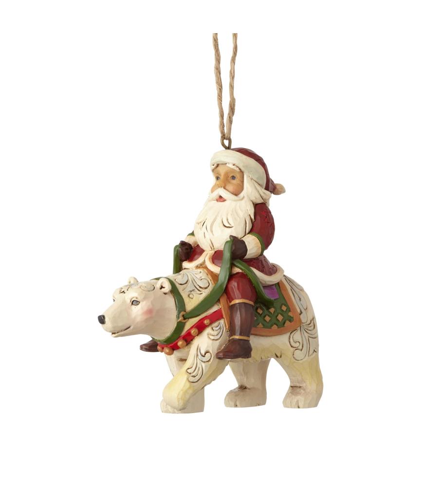 Santa Riding a Polar Bear