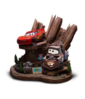 Advance: Cars Deluxe Art Scale Statue 1/10 Lightning Mcqueen & Tow Mater (Expected)