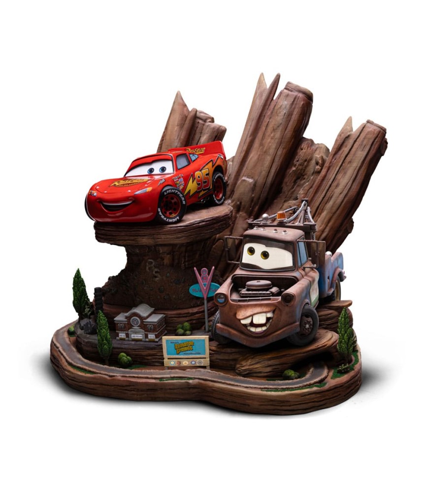 Advance: Cars Deluxe Art Scale Statue 1/10 Lightning Mcqueen & Tow Mater (Expected)