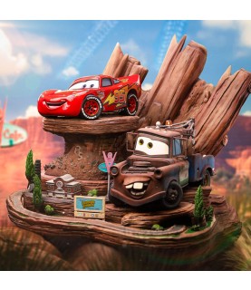 Advance: Cars Deluxe Art Scale Statue 1/10 Lightning Mcqueen & Tow Mater (Expected)
