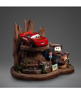 Advance: Cars Deluxe Art Scale Statue 1/10 Lightning Mcqueen & Tow Mater (Expected)