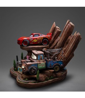 Advance: Cars Deluxe Art Scale Statue 1/10 Lightning Mcqueen & Tow Mater (Expected)