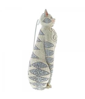 Grey Cat Garden Statue