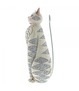 Grey Cat Garden Statue