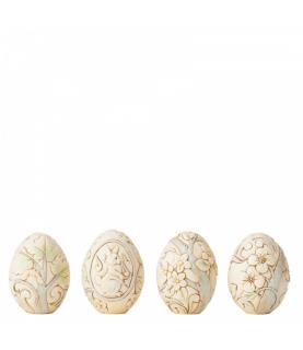 Find Your Path (White Woodland Easter Basket with 4 Egg