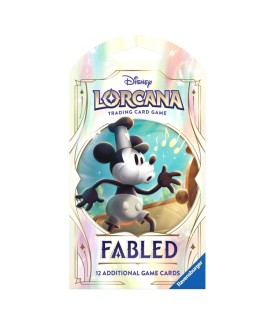 Pré-paiement: Lorcana w9: Sleeved Booster: Fabled - UK - Steamboat Willie (Expected)