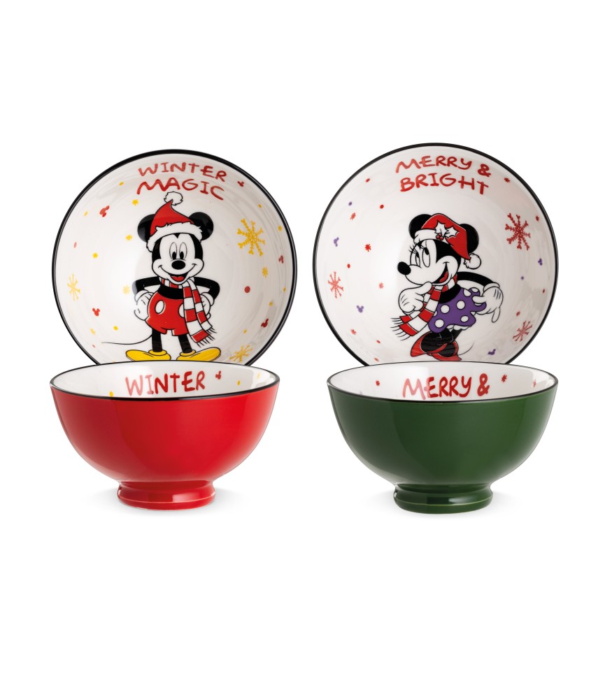 Magic Winter - Set of 2 Bowls - Mickey & Minnie