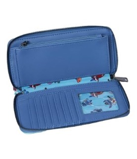 Loungefly Zip Around Wallet: Jaase Stitch Colorblock Exclusive Loungefly Zip Around Wallet: Jaase Stitch Colorblock Exclusive