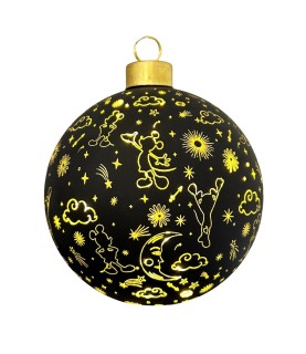 Lighted bauble Mickey galaxy small