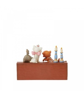 Paws at Play: Aristocat Kittens on Piano Figurine (Signed by Jim Shore)