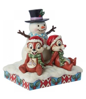 Chip ‘n’ Dale with Snowman (Signed by Jim Shore)