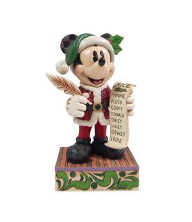 Twenty Years of Magic: Santa Mickey with List (Signed by Jim Shore)