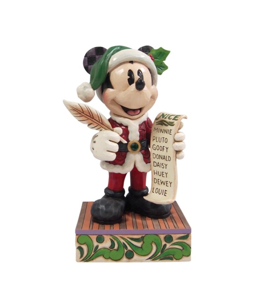 Twenty Years of Magic: Santa Mickey with List (Signed by Jim Shore)