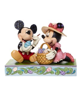 Easter Artistry: Mickey and Minnie (Signed by Jim Shore)
