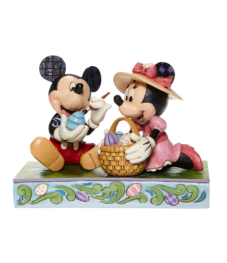 Easter Artistry: Mickey and Minnie (Signed by Jim Shore)