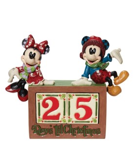 The Christmas Countdown: Mickey & Minnie Mouse Calendar (Signed by Jim Shore)