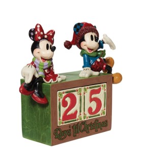 The Christmas Countdown: Mickey & Minnie Mouse Calendar (Signed by Jim Shore)