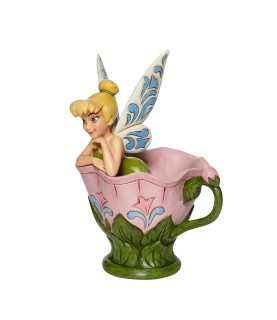 A spot of Tink: Tinkerbell in  Flower cup (Signed by Jim Shore)