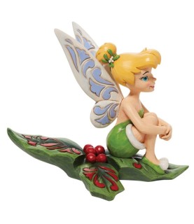 Tinkerbell Sitting in Holly Figurine (Signed by Jim Shore) Tinkerbell Sitting in Holly Figurine (Signed by Jim Shore)