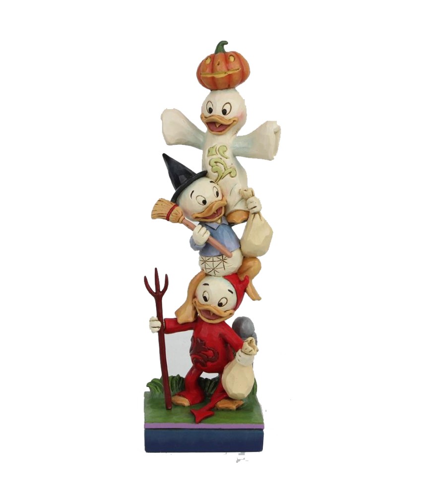 Teetering Trick-or-Treaters: Huey, Dewey and Louie (Signed by Jim Shore)