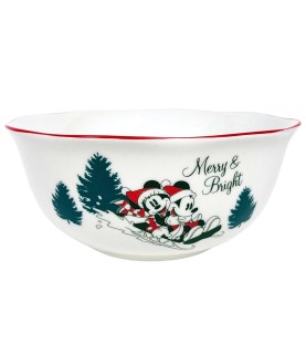 Bowl Mickey & Minnie sledding