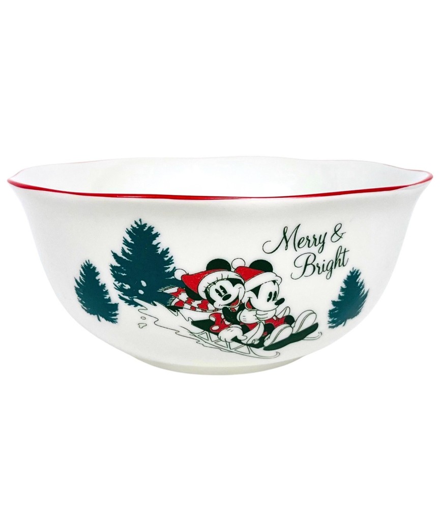 Bowl Mickey & Minnie sledding