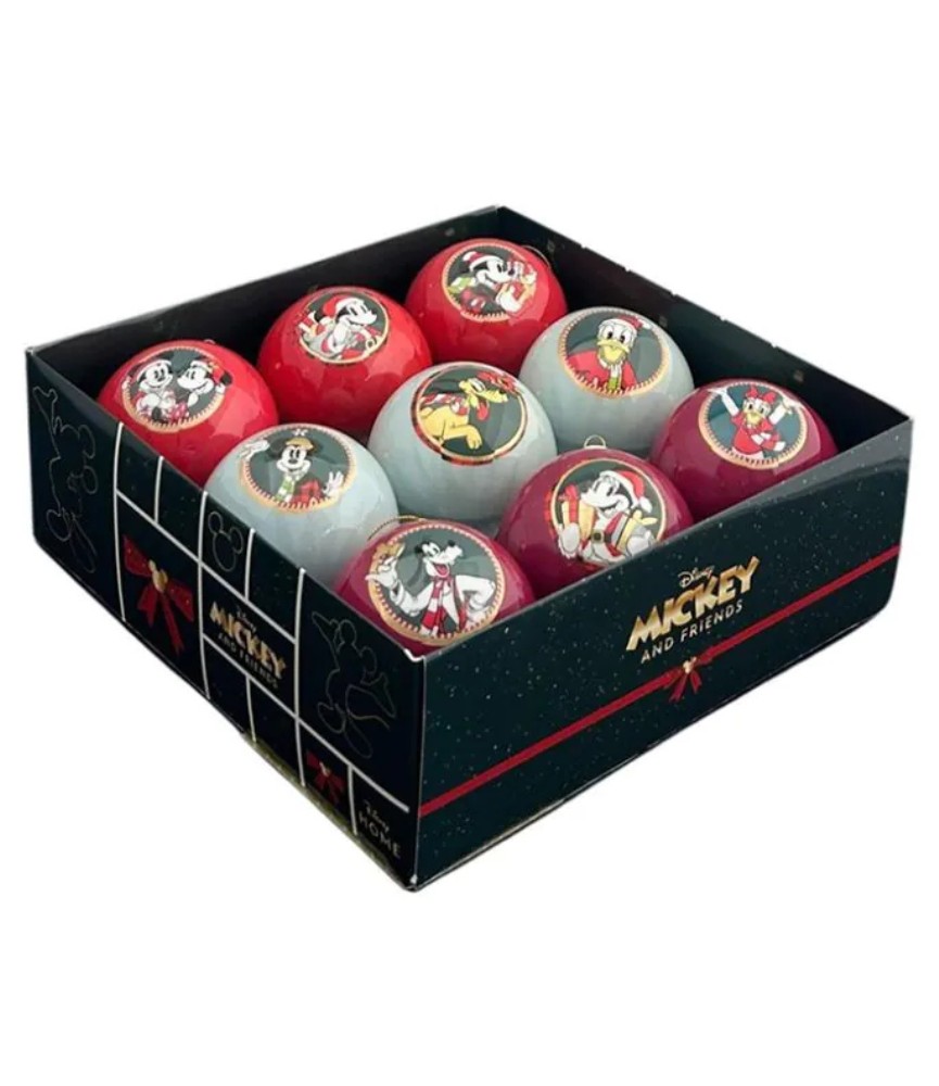 Bauble box 9 pcs Mickey & Minnie