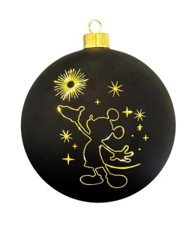 Lighted bauble Mickey galaxy large
