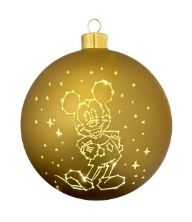 Lighted bauble Mickey stars large