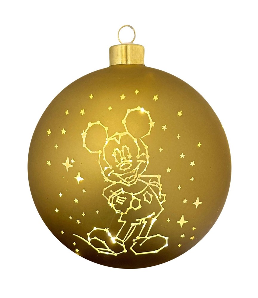 Lighted bauble Mickey stars large