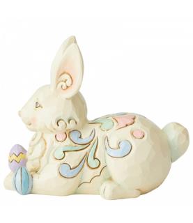Mini Bunny With Easter Eggs Figurine