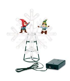 Chip and Dale Light-Up Festive Tree Topper