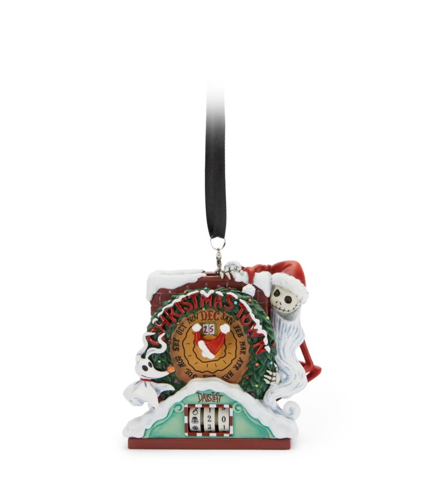 Jack Skellington and Zero Christmas Countdown Ornament, Tim Burton's