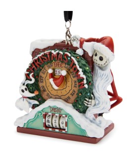 Jack Skellington and Zero Christmas Countdown Ornament, Tim Burton's