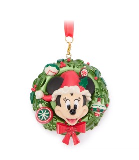 Minnie Mouse Wreath Ornament