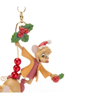Jaq and Gus Festive Sketchbook Ornament, Cinderella