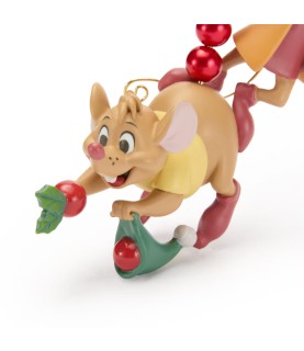 Jaq and Gus Festive Sketchbook Ornament, Cinderella