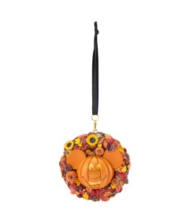 Mickey Mouse Jack o' Lantern Wreath Halloween Ornament