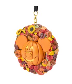 Mickey Mouse Jack o' Lantern Wreath Halloween Ornament