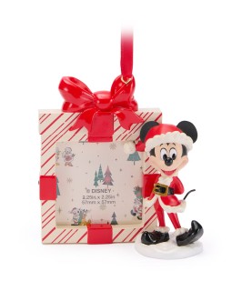 Santa Mickey Mouse Festive Frame Ornament
