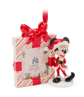Santa Mickey Mouse Festive Frame Ornament