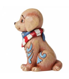 Patriotic Puppy Mini Figurine
