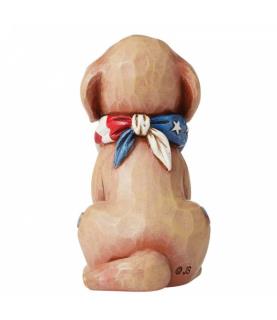 Patriotic Puppy Mini Figurine