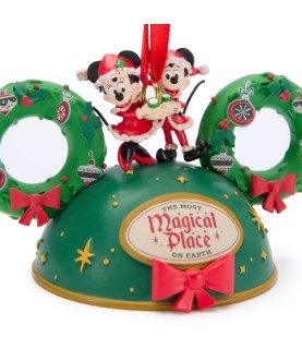 Mickey and Minnie Mouse Festive Ears Hat Ornament