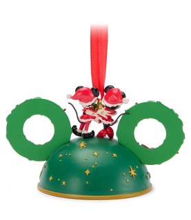 Mickey and Minnie Mouse Festive Ears Hat Ornament