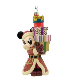 Bellissimo glass ornament Mickey presents