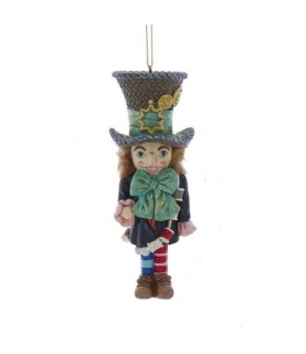 Alice in Wonderland Nutcracker Ornament: Mad Hatter