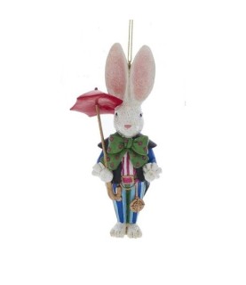 Alice in Wonderland Nutcracker Ornament: White Rabbit
