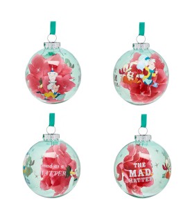 Alice in Wonderland Set of 7 Baubles