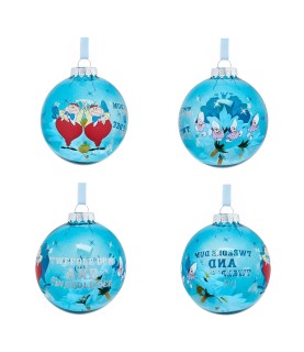Alice in Wonderland Set of 7 Baubles